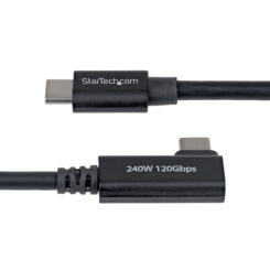 StarTech.com 80cm Haakse Thunderbolt 5 Kabel, 80Gbps/Tot 120Gbps, 240W PD, 8K 60Hz, Gecertificeerde Thunderbolt Kabel, Compatibel met Thunderbolt 4/USB4/USB-C - Afbeelding 5
