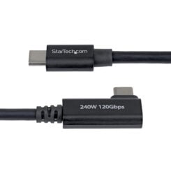 StarTech.com 80cm Haakse Thunderbolt 5 Kabel, 80Gbps/Tot 120Gbps, 240W PD, 8K 60Hz, Gecertificeerde Thunderbolt Kabel, Compatibel met Thunderbolt 4/USB4/USB-C - Afbeelding 5