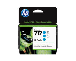 HP 712 29 ml inktcartridge voor DesignJet, cyaan, 3-pack - Afbeelding 2