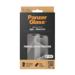 PanzerGlass ® Screen Protector iPhone 15 Pro | Classic Fit Doorzichtige schermbeschermer Apple 1 stuk(s) - Afbeelding 4