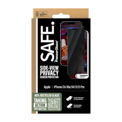 PanzerGlass SAFE. by ® 2-Way Privacy Screen Protector iPhone 17e | 16e | 14 | 13 | 13 Pro | Ultra-Wide Fit w. EasyAligner Doorzichtige schermbeschermer Apple 1 stuk(s) - Afbeelding 4
