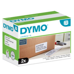 DYMO originele LabelWriter verzendlabels voor hoge capaciteit | 59 mm x 102 mm | 2 rollen eenvoudig los te maken labels (1150 postlabels) | zelfklevende etiketten voor de 4XL/5XL labelprinters