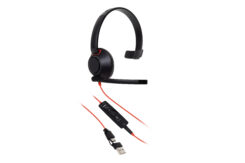 HP Poly Blackwire 5210 mono USB-C-headset + 3,5 mm stekker + USB-C/A-adapter (bulk) - Afbeelding 3