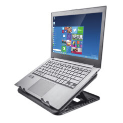 Trust Cyclone Laptop Cooling Stand - Laptopkoeler – 2 ventilatoren – Verstelbare hoek – Zwart - Afbeelding 3