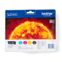 Brother LC980VALBP inktcartridge 4 stuk(s) Origineel Zwart, Cyaan, Magenta, Geel - Afbeelding 2