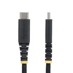 StarTech.com 15cm USB-C Laadkabel, 60W (3A) PD, Dual-Layer Gevlochten Nylon/TPE Mantel, Robuuste USB Type-C Oplaadkabel, USB 2.0 Fast Charge Kabel - Afbeelding 3