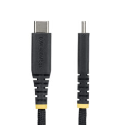 StarTech.com 3m USB-C Laadkabel, 60W (3A) PD, Dual-Layer Gevlochten Nylon/TPE Mantel, Robuuste USB Type-C Oplaadkabel, USB 2.0 Fast Charge Kabel - Afbeelding 3