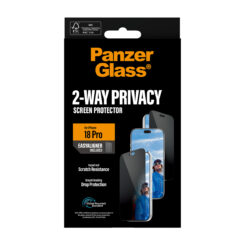 PanzerGlass ® 2-Way Privacy Screen Protector iPhone 2026 Pro | Ultra-Wide Fit w. EasyAligner Doorzichtige schermbeschermer 1 stuk(s) - Afbeelding 4