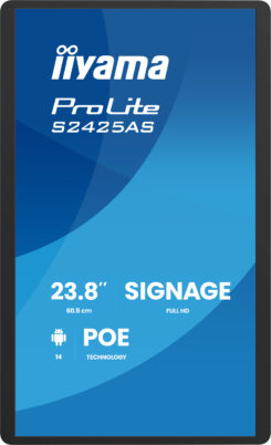 iiyama ProLite S2425AS-B1P Digitale signage flatscreen 60,5 cm (23.8") LCD Wifi 500 cd/m² Full HD Zwart Type processor Android 24/7 - Afbeelding 3