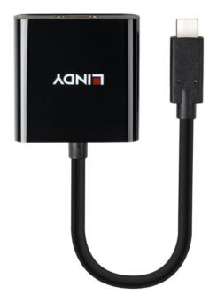 Lindy 43438 video kabel adapter 0,15 m USB Type-C HDMI Zwart - Afbeelding 3