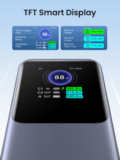 Ugreen 25000mAh 200W Fast Charging Powerbank Grijs - Afbeelding 6