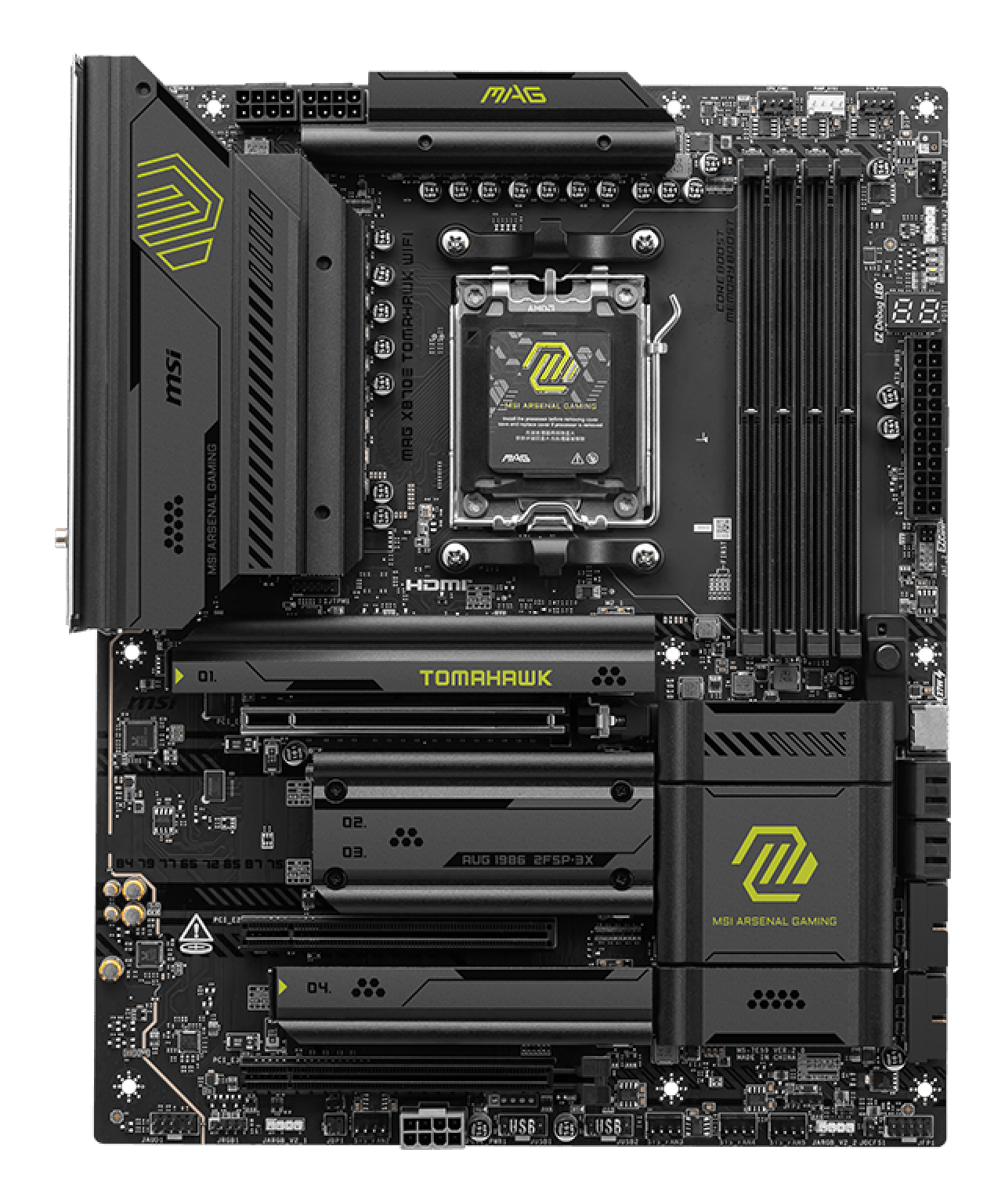 MSI MAG X870E TOMAHAWK WIFI moederbord AMD X870E Socket AM5 ATX - Afbeelding 3
