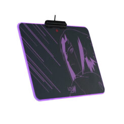 Lexip Sasuke "Revenge" Naruto Shippuden Muismat – Harde Muismat Met Micro-Getextureerd Oppervlak En Rgb-Verlichting - Afbeelding 3