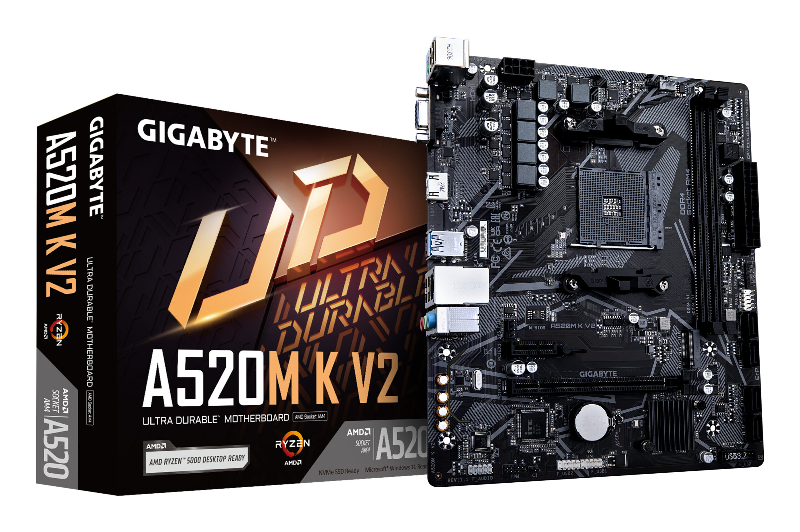 GIGABYTE A520M K V2 Moederbord - Afbeelding 2