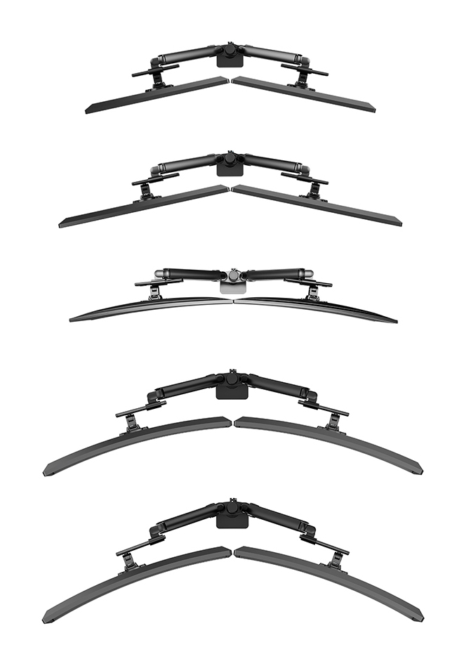 Neomounts DS65S-950BL2 Monitorarm 24-34" - gasveer - Topfix - multi-instelbaar - 180°-stop - Afbeelding 6
