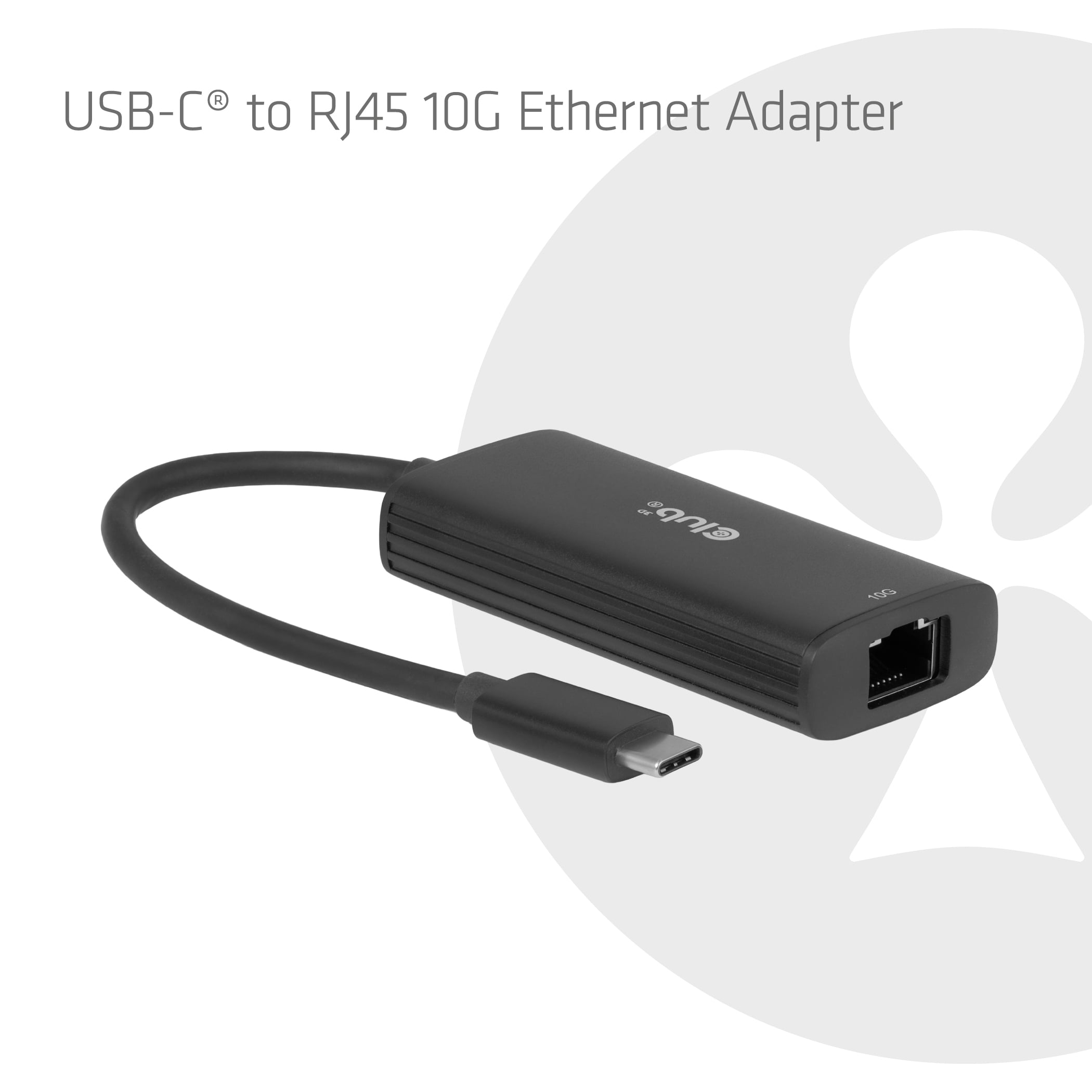 CLUB3D USB-C® naar RJ45 10G Ethernet-adapter M/V - Afbeelding 3