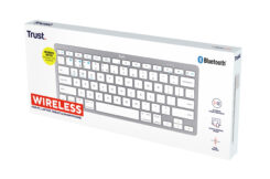 Trust Universeel Bluetooth Toetsenbord QWERTY - toetsenbord – draadloos – compacte QWERTY‑indeling – zilver - Afbeelding 5
