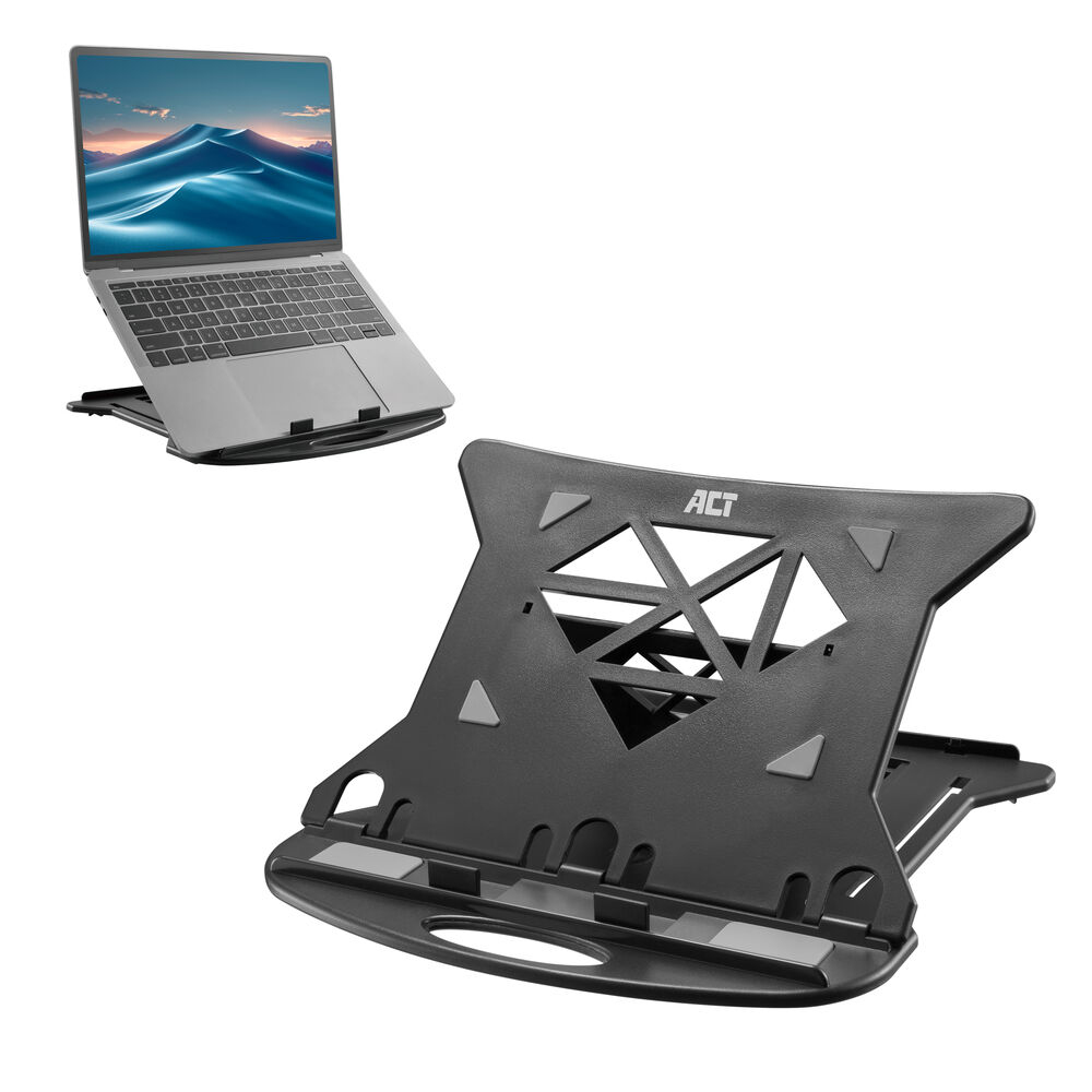 ACT Laptopstandaard, inklapbaar, hoogte verstelbaar in 7 standen - Afbeelding 4