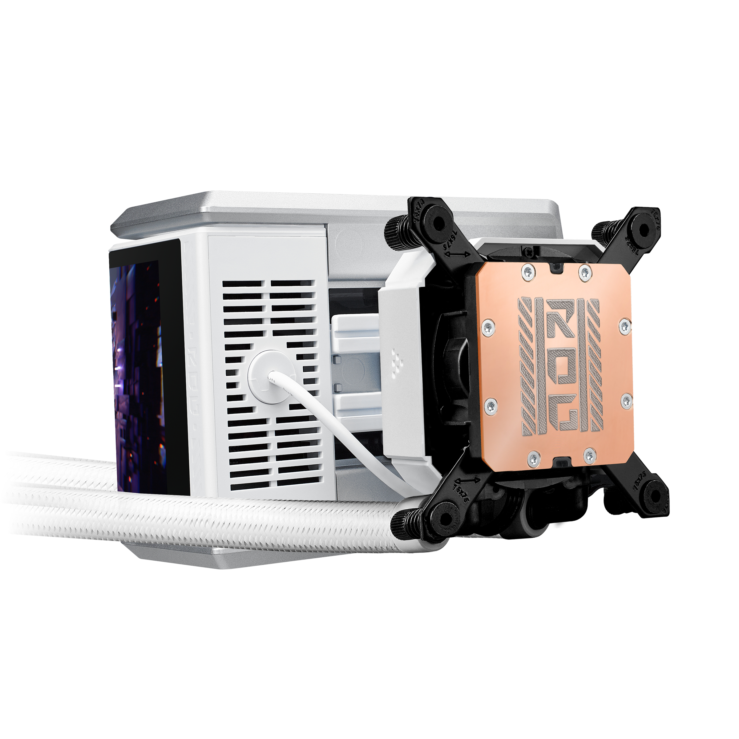 ASUS ROG RYUO IV 360 ARGB WHT Processor Alles-in-één vloeistofkoeler 12 cm Wit - Afbeelding 5