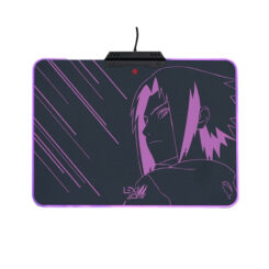 Lexip Sasuke "Revenge" Naruto Shippuden Muismat – Harde Muismat Met Micro-Getextureerd Oppervlak En Rgb-Verlichting