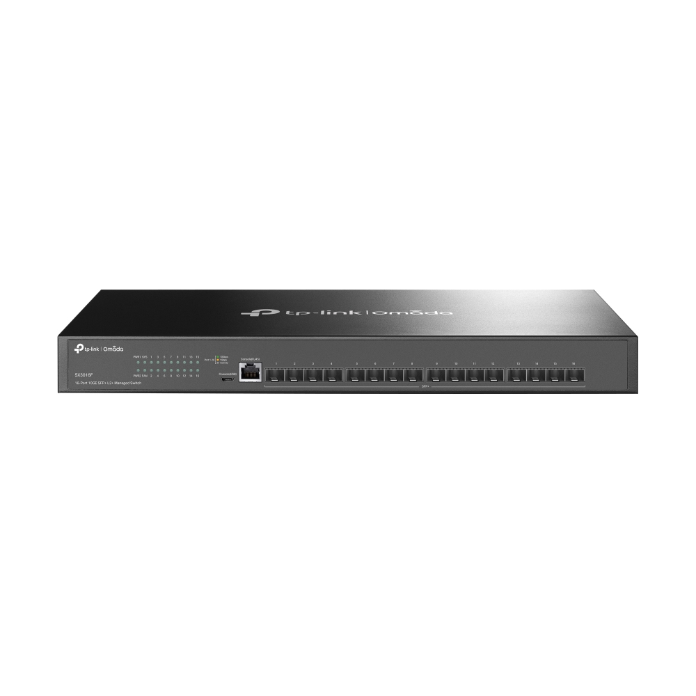 TP-Link Omada SX3016F netwerk-switch Managed L2+/L3 Zwart - Afbeelding 2