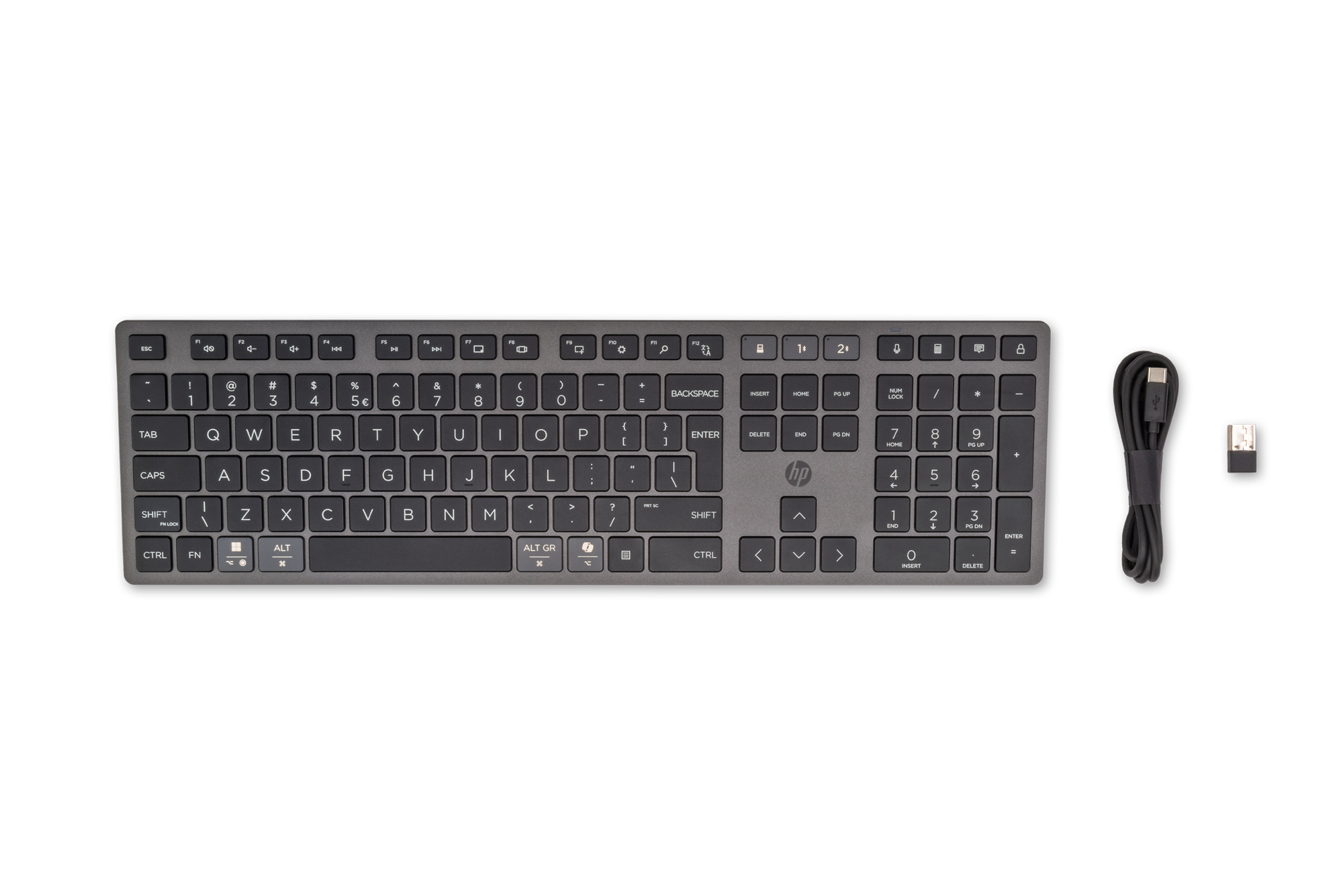HP 720 Multi-Device Rechargeable Wireless Keyboard - Afbeelding 2