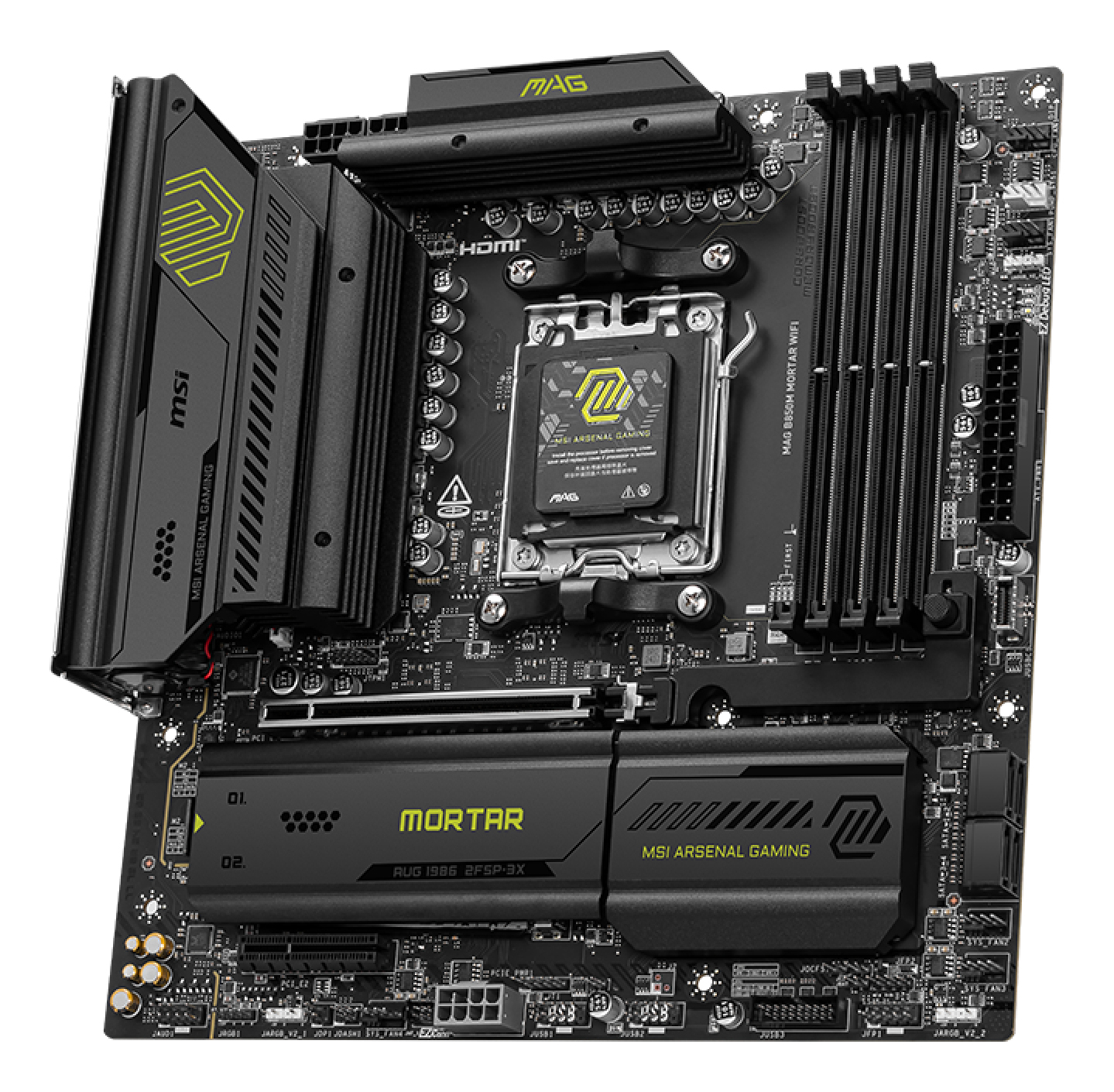 MSI MAG B850M MORTAR WIFI moederbord AMD B850 Socket AM5 micro ATX - Afbeelding 4