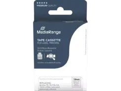 MediaRange MRBTZ131 printeretiket Zwart, Transparant