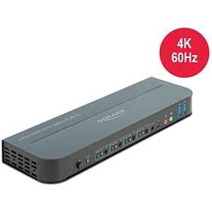DeLOCK 11483 KVM-switch Zwart