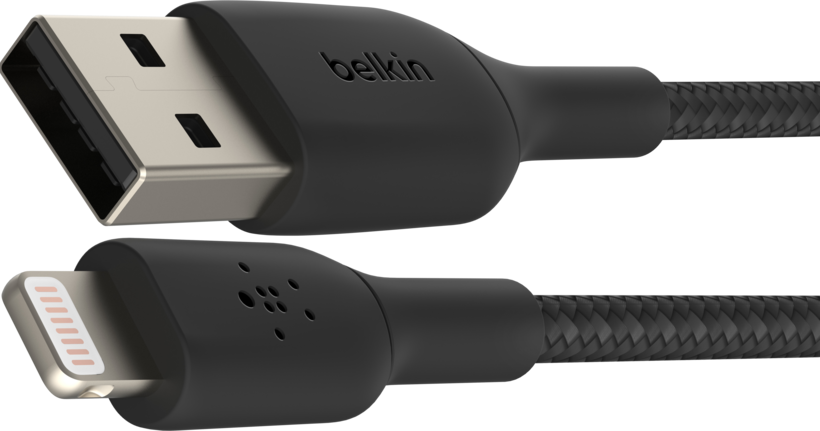 Lightning to USB-A Cable Braid 1M Black
