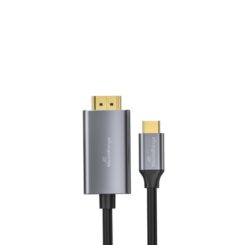 MediaRange MRCS217 video kabel adapter 1,8 m USB Type-C HDMI Zwart, Zilver
