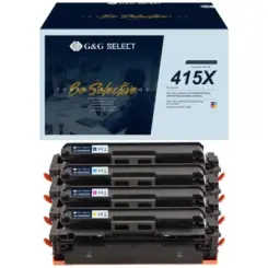 G&G GS-H415X-4P tonercartridge 4 stuk(s) Compatibel Magenta, Cyaan, Geel, Zwart
