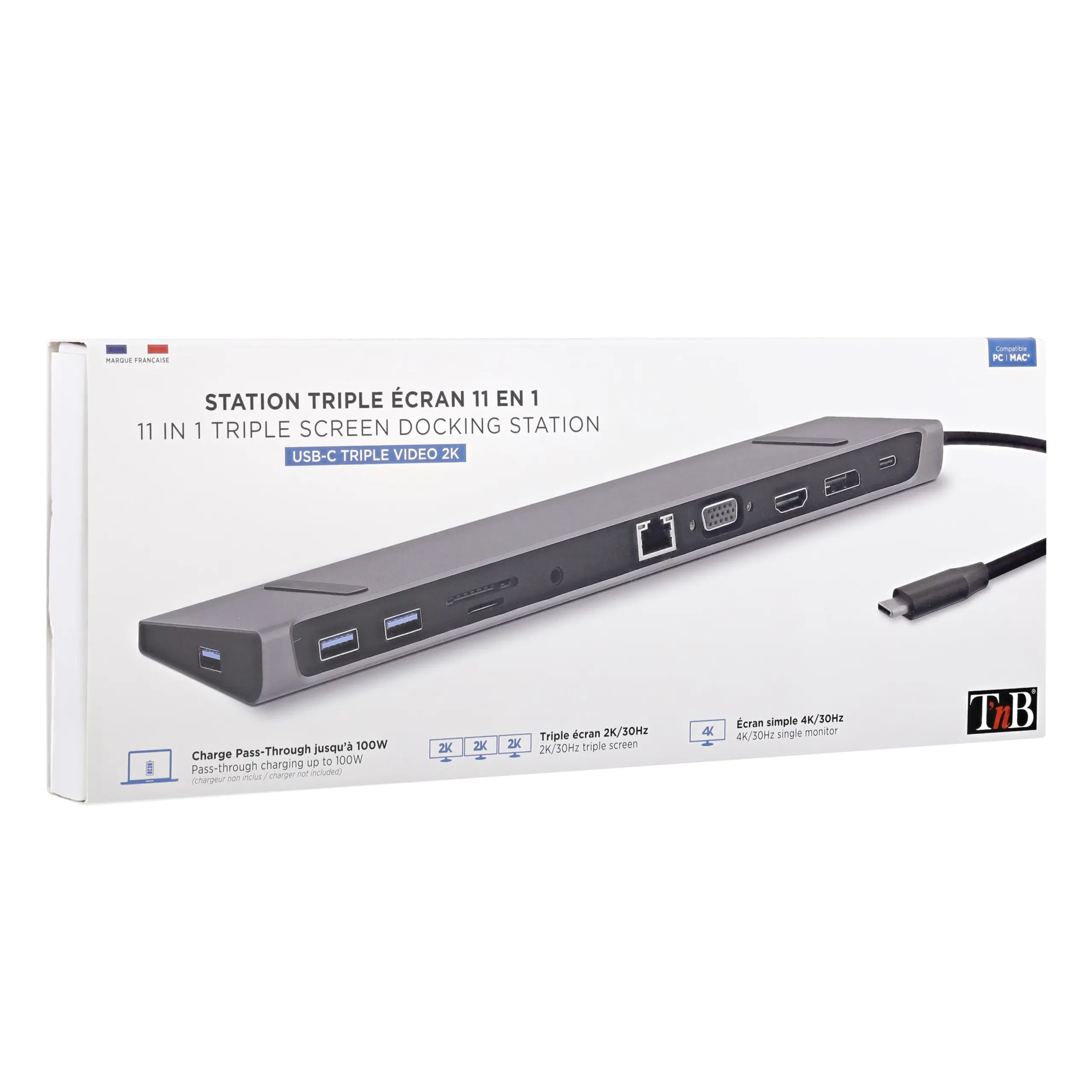TNB 11in1 Triple Screen Docking Station