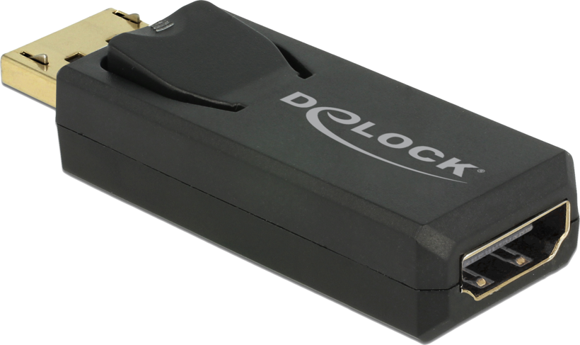 DeLOCK 65573 tussenstuk voor kabels Displayport 1.2 HDMI Zwart