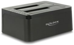 DeLOCK 62661 basisstation voor opslagstations USB 3.2 Gen 1 (3.1 Gen 1) Type-B Zwart