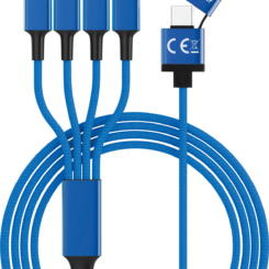 smrter Hydra ELITE 6in1 Nylon-Ladekabel Type USB-C, navyblue retail