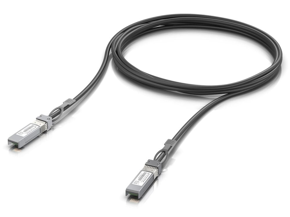 Ubiquiti UACC-DAC-SFP28-3M InfiniBand en Glasvezelkabel Zwart
