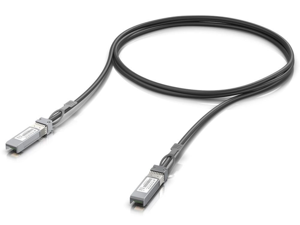 Ubiquiti UACC-DAC-SFP10-1M InfiniBand en Glasvezelkabel SFP+ Zwart