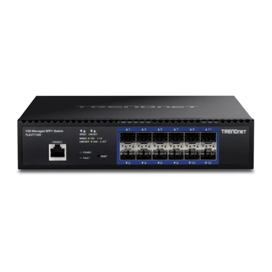 Trendnet TL2-F7120 netwerk-switch Managed 1U Zwart