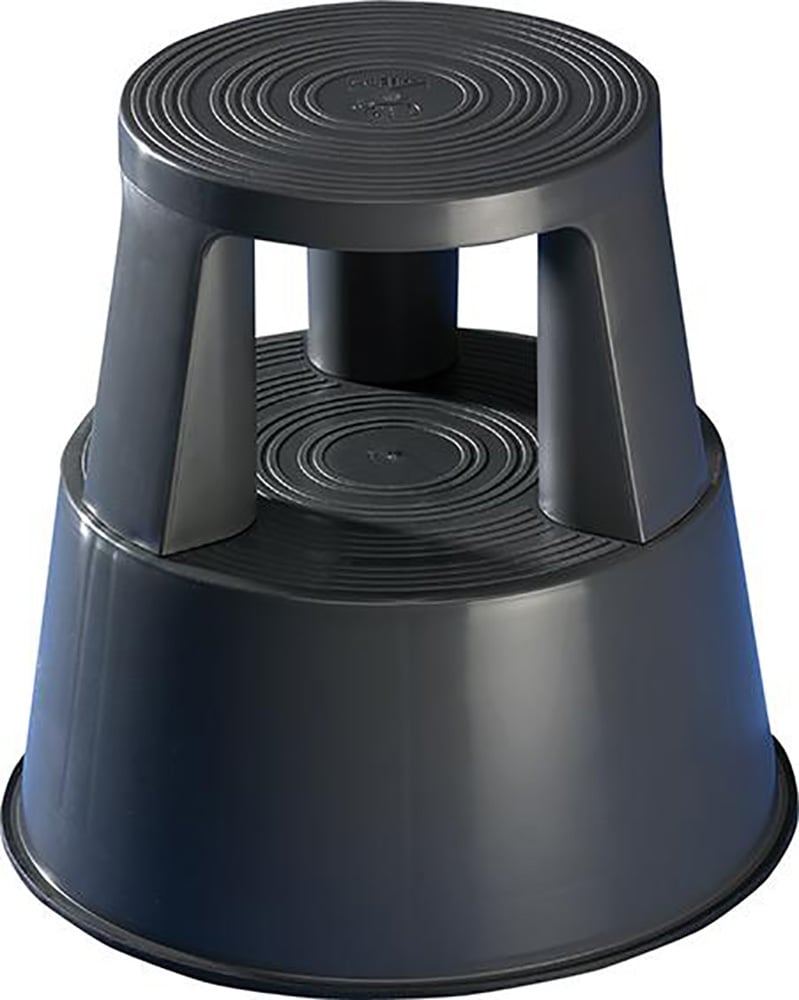 WEDO Rollhocker Step TÜV GS-geprüft Höhe 43 cm 150 kg grijs