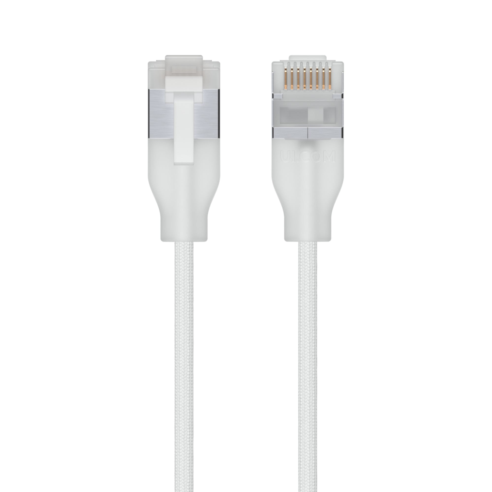 Ubiquiti UACC-Cable-Patch-EL-C6A-1M-W netwerkkabel Doorschijnend, Wit Cat6a