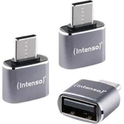 Intenso USB Adapter A480C - USB-A naar USB-C (3-pack)