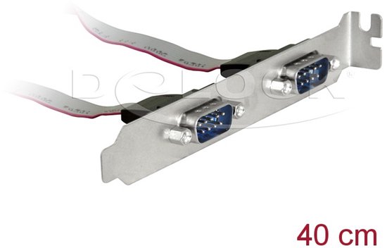 DeLOCK 89268 seriële kabel 0,4 m DB-9