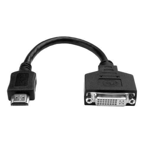 HDMI to DVI Adapter Video Converter HDMI-M to DVI-D F 8-in. 20.32 cm