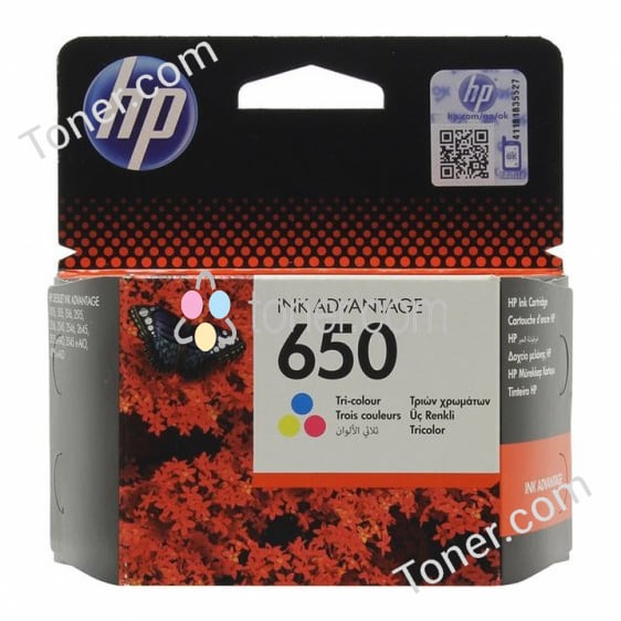 HP 650 Tri-color Original Ink Advantage
