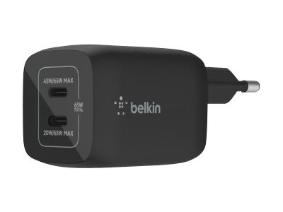 BELKIN 65W PD PPS Dual USB-C GaN Charger