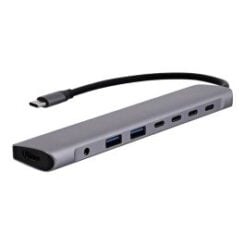 TNB iClick 8in1 USB-C Hub - aluminum