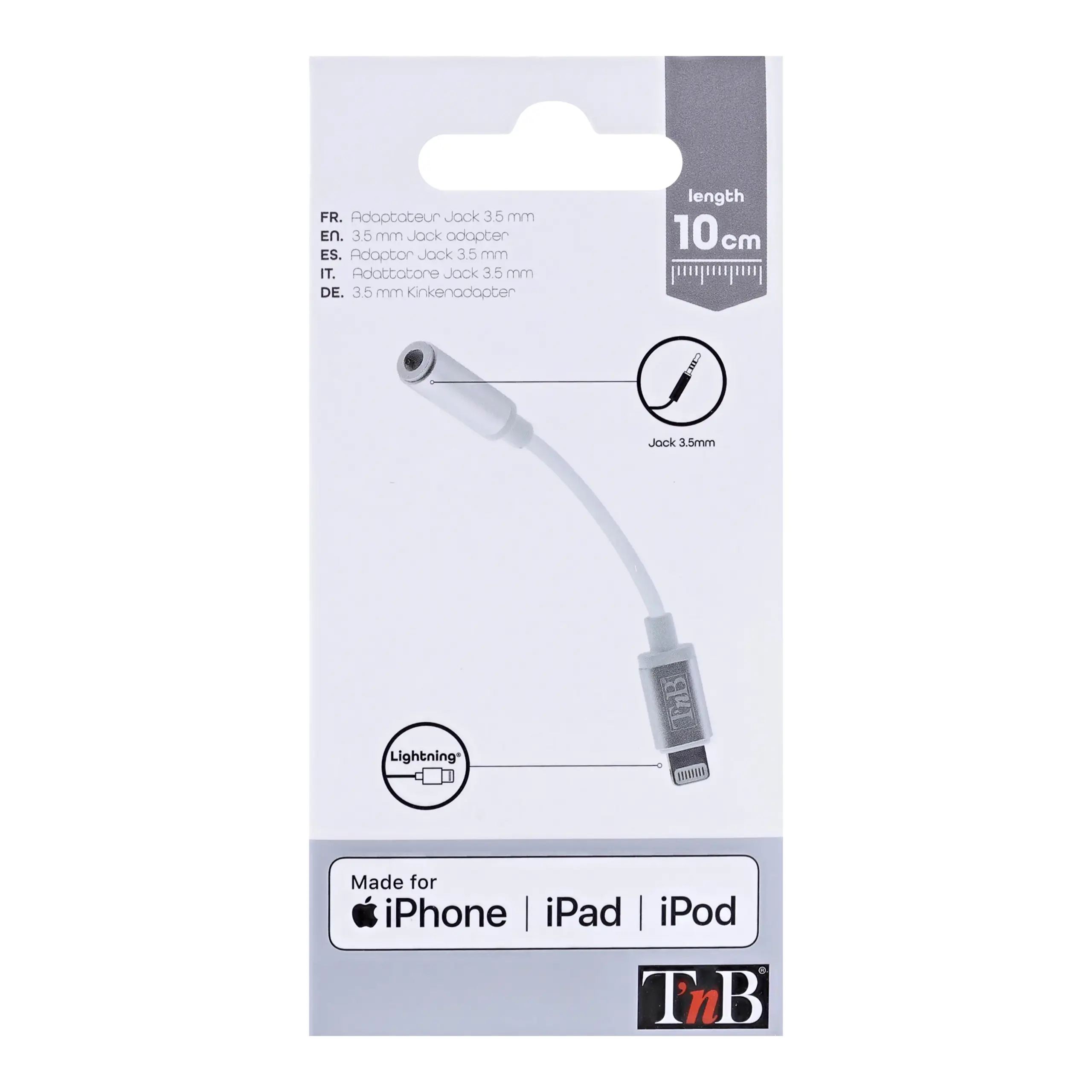 TNB Lightning to 3.5mm Female Jack Adapt