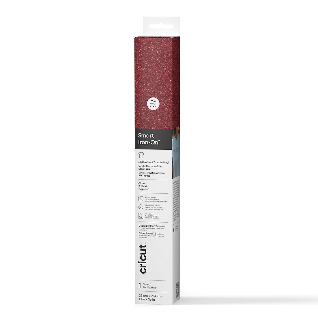 CRICUT Smart Iron-On 33x91cm Glitter Red
