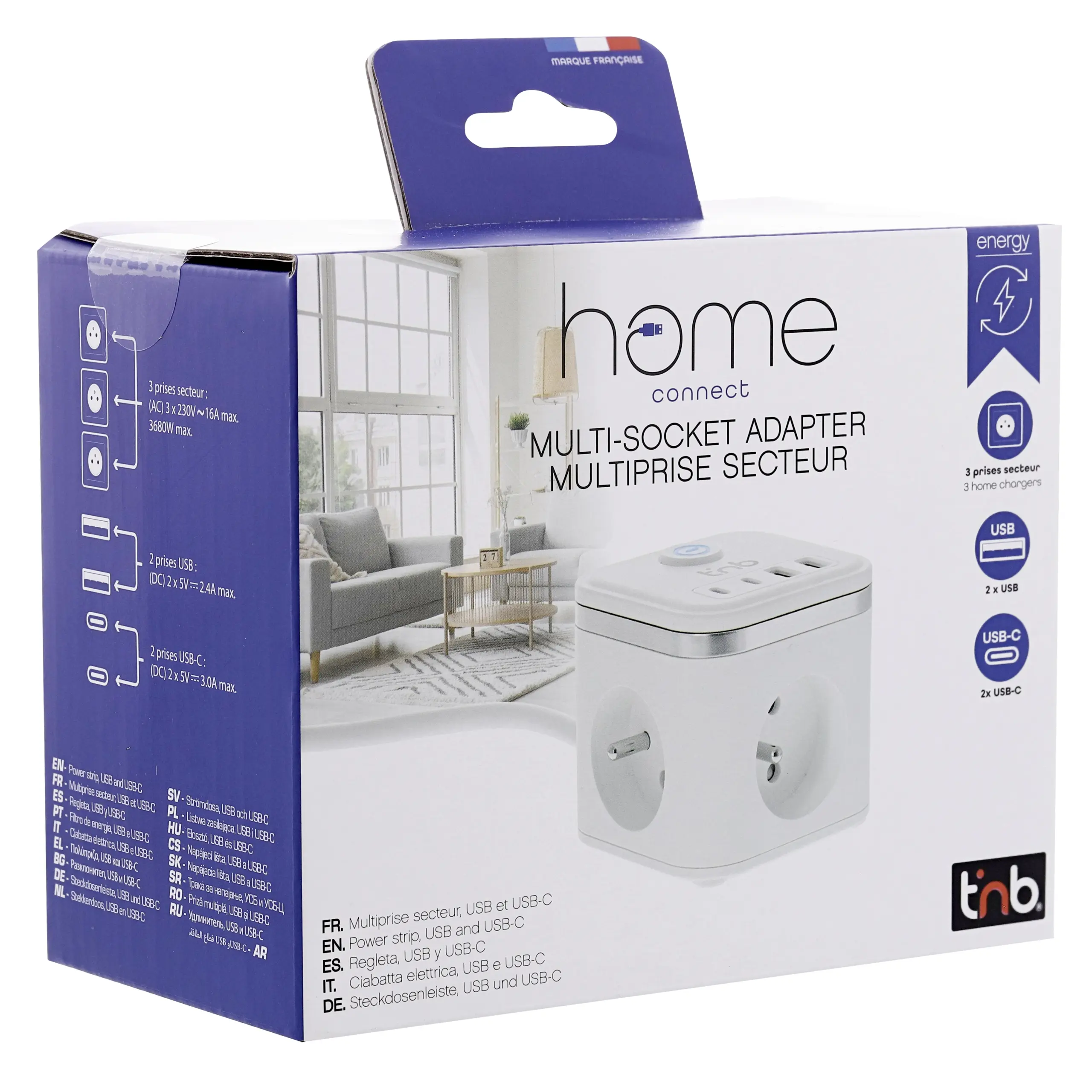 TNB Power strip with 3 power outlets
